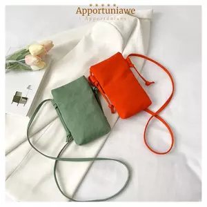 Túi Messenger IAPPORTUNIA, Túi Điện Thoại Di Động Canvas Trọng Lượng Nhẹ, Cổ Treo Thời Trang Đa Năng Phù Hợp Với Ví Đựng Tiền Xu Ngoài Trời