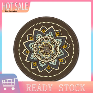 < CarFashion > Thảm chơi Game 3D hình tròn Bohemian cổ điển Thảm lót chuột Thảm chống trượt