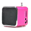< CarFashion > Loa LED Mini USB có thể sạc lại di động Micro SD TF Máy nghe nhạc Đài FM Stereo