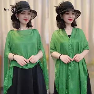 Khăn choàng JULYHOT thời trang hè nữ voan mềm mại choàng ngoài trời đi biển phong cách