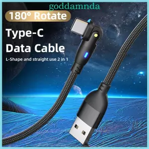 Cáp USB A đến C linh hoạt GODD Cáp USB sang USB C cho điện thoại PC Laptop Cáp sạc 3A để trải nghiệm trò chơi liền mạch