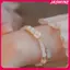 JASMINE Phong Cách Trung Hoa Vintage Tre Khớp Đính Hạt Vòng Tay Nữ Thời Trang Quyến Rũ Hoa Vòng Tay Bạn Gái Trang Sức Phụ Kiện Quà Tặng JASMINE