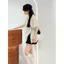 Ren trắng mùa hè Rỗng dài tay ngắn Top Split Niche Design Loose Covering Flesh Phong cách phương Tây Slimer Look All-Match Ren Áo sơ mi nhỏ nữ