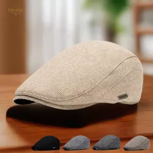 PNPIA- Thu Đông Thi Ấm Áp Newsboy Mũ Nam Mũ Nồi Mềm Mũ Thám Tử Cổ Điển Retro Driver Flat Đạt Đỉnh Mũ Đường Phố