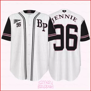 BLACKPINK LISA JENNIE ROSE JISOO đồng phục bóng chày áo số 96 Cosplay vải 3D mùa hè Áo thun