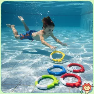 Nhẫn Lặn 4 Nhiều Màu Sắc Hình Cá Sáng Bền Dưới Nước Đồ Chơi Lặn Cho Trẻ Em Trại Mùa Hè Trò Chơi Dưới Nước