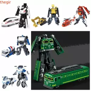 THEGIRL8B Biến Đổi Robot Đồ Chơi, Máy Xúc Máy Xúc Xe Đạp Biến Dạng Robot Xe Lửa, Đồ Chơi Mô Hình Mới Lạ Đường Sắt Xe Kỹ Thuật Di Chuyển Được Robot Bé Trai Quà Tặng