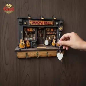 Móc chìa khóa treo tường bằng gỗ 3D cổ điển Giá đỡ chìa khóa treo cổ điển Ra Quà tặng lý tưởng cho chủ cửa hàng tại nhà Sử dụng trang trí [VN]