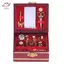 HFTOY 1: 12 Nhà búp bê thu nhỏ đầy hộp trang sức bằng gỗ trang trí phụ kiện phòng ~
