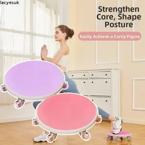 Huấn luyện viên cơ bụng LACYESUK, Con lăn bánh xe bụng đa chức năng 6 bánh, Dụng cụ tập luyện sức mạnh An toàn không ồn ào Huấn luyện viên đốt cháy mỡ chịu lực cao Phòng tập thể dục