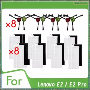 14 Chiếc Bàn Chải Bên Và Bộ Lọc Cho E2 / E2 Pro Máy Hút Bụi Thay Thế Bộ Dự Phòng Nâng Cao Hiệu Quả Vệ Sinh Hiệu Quả Phụ Kiện Vệ Sinh Hiệu Quả