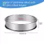 Nhẫn Muffin 4 Inch Nhẫn Crumpet, Bộ 20 Nhẫn Muffin Inox Khuôn Cán Đôi Tart Nhẫn Tròn Tart Nhẫn