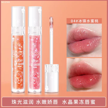 | 【his romand】 | ✺Không Màu Trong Suốt Son Bóng Son Dầu Thủy Tinh Môi Ngọc Trai Với Son Nhấp Nháy Mịn Bề Mặt Gương Bóng Nước Dudu Lip Nữ Dưỡng Ẩm☝