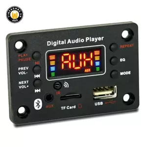 {TB & Bag} Bảng giải mã WMA 5.0 MP3 không dây 12V Âm thanh ô tô Mô-đun vô tuyến USB TF FM Màn hình màu Máy nghe nhạc MP3 có điều khiển từ xa.