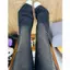 American Retro Low-Waist Flared Hơi thon gọn hơn Quần jean mỏng hơn Xuân Thu Thiết kế mới Quần lau nhà cô gái nóng bỏng