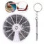 600 Chiếc Ốc Vít Nhỏ Đai Ốc + Tua Vít Đồng Hồ Kính Mắt Bộ Dụng Cụ Sửa Chữa Kính Mới