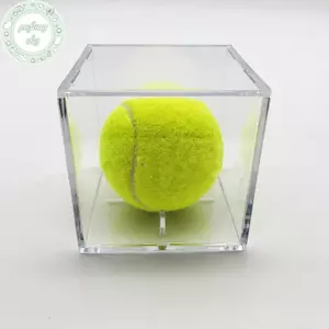 PUSKY 1 Hộp Acrylic Bóng Chày Acrylic Acrylic 80 * 80 * 80 Hộp Đựng Bóng Chày Trong Suốt Hộp Thu Thập Bóng Golf Hộp Trưng Bày VN