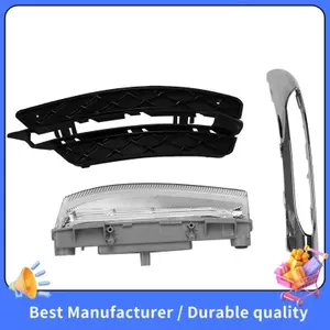 DRL Cản Trước Nướng Đúc LED Sương Mù Đèn Chạy Ban Ngày Đèn Sương Mù Cho W204 C-Class 2012-14