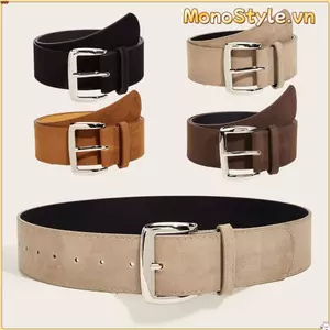 Thắt lưng nữ rộng 4,8cm da lộn MONOSTYLE, thiết kế sang trọng, phù hợp làm quà tặng