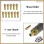 Bộ 32 mũi khoan Chuck Collet, Bộ mũi khoan 1 / 32 đến 1 / 8 inch với 22 chiếc Collet bằng đồng thau, 6 chiếc Chuck, 4 chiếc Cờ lê