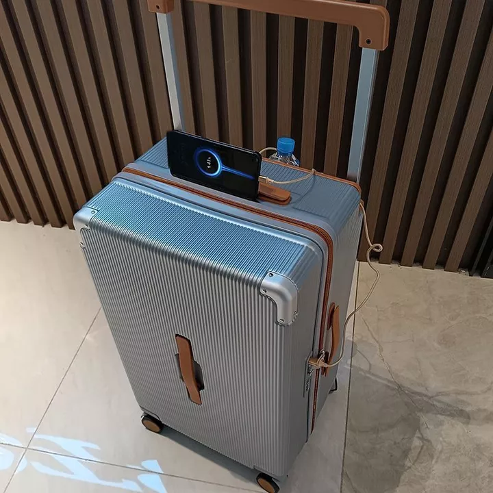 Vali có tay cầm rộng, khóa kéo chống nổ, vali xách tay, vali có bánh xe, vali du lịch dung tích lớn, vali có khóa mật mã