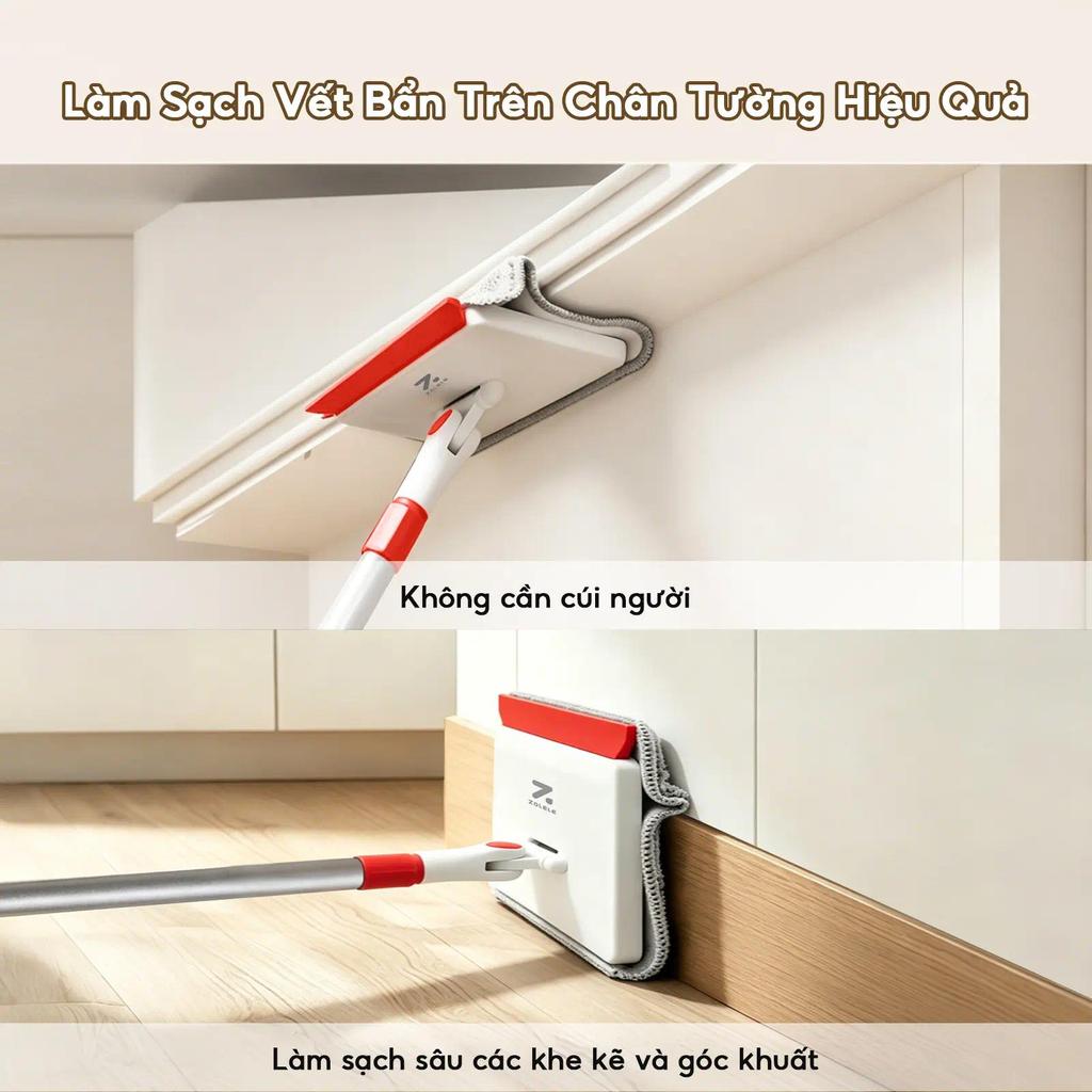 Cây lau nhà đa năng 3 trong 1 C5 Zolele vừa lau nhà vừa chà rửa sàn làm sạch mọi ngóc ngách | BigBuy360 - bigbuy360.vn
