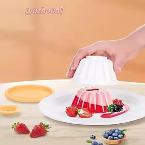4 Khuôn Bánh Pudding Máy Nướng Có Thể Tái Sử Dụng DIY Thạch Pudding Khuôn Bánh Thạch Nhựa Khuôn Dụng Cụ Nướng Bánh Khuôn Bánh Mì