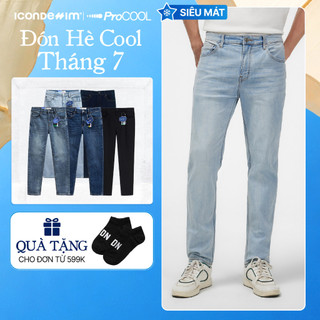 Quần jeans nam PROCOOL ICONDENIM, quần bò form slimfit ôm vừa vặn, công nghệ vải Coolmax mát lạnh, mềm mịn, thoải mái