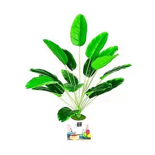 CÂY CHUỐI SINGAPORE 18 LÁ CAO 81 CM NHẬP KHẨU - CÂY GIẢ DECOR Nhà Cửa
