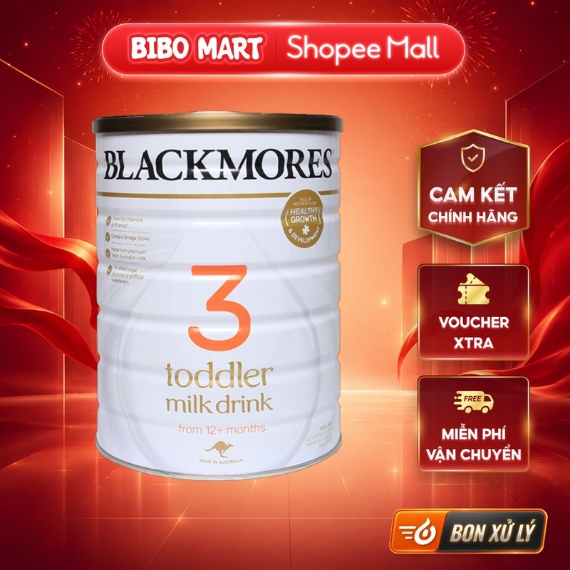Hình ảnh thực tế Sữa Blackmores Số 3 Toddler Úc Phát Triển Chiều Cao Tăng Cân Nặng Cho Bé Trên 12 Tháng 900g - Bibomart chính hãng trên Shopee