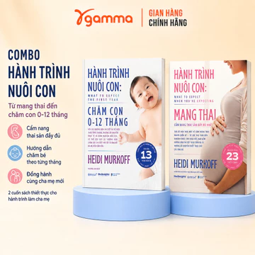 Sách - Lẻ/Combo Hành Trình Nuôi Con: Mang Thai + Chăm Con 0-12 Tháng - Heidi Murkoff (Omega Plus)
