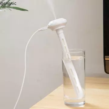 Máy tạo độ ẩm GENENIC, Máy tạo độ ẩm phun Mini bằng nhựa cầm tay, Máy khuếch tán dầu có đèn LED USB Sử dụng linh hoạt Máy tạo sương thơm Anion tạo độ ẩm