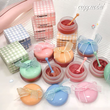 Cappuvini Macaron Son Bóng Gương Son Bóng Dưỡng Ẩm Son Bóng Giả Trang Điểm Nữ Sinh Trang Điểm Son Bóng