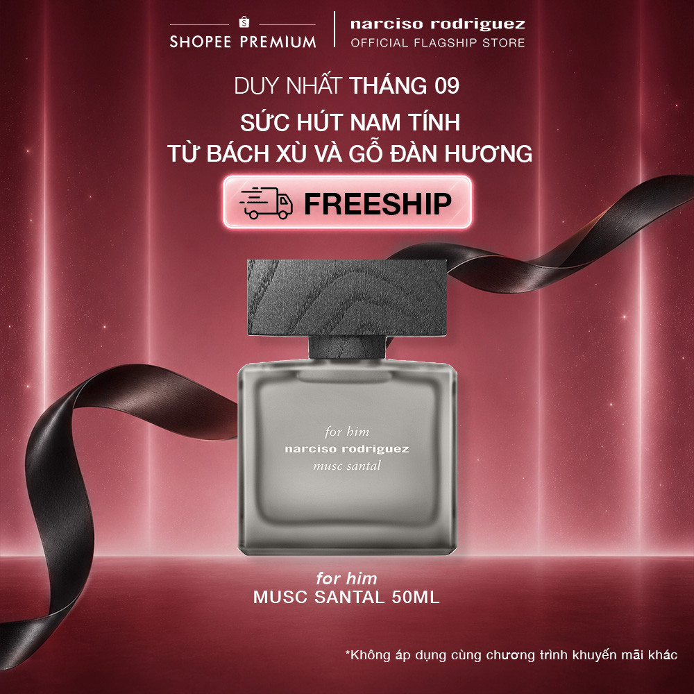 Nước Hoa nam Narciso Rodriguez For Him Musc Santal Eau de parfum Intense 50ml