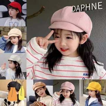 Mũ nồi cho bé DAPHS, Mũ nồi len mềm mại cho trẻ em, Mũ lưỡi trai trẻ em ấm áp dễ thương cổ điển Mũ lưỡi trai bé gái