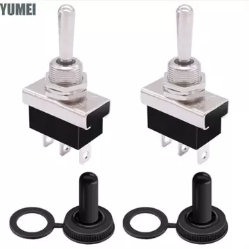 Công tắc Rocker YUMEI, Công tắc bật tắt 12 VDC 25 A ON / / ON, Công tắc nắp chống nước 3Pin bền bỉ 3 vị trí Công tắc nút nguồn Thiết bị điện