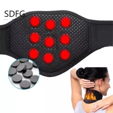 Cổ tử cung tự sưởi ấm SDFG, Nẹp cổ bảo vệ cổ tử cung 9 / 19 viên đá, Đai hỗ trợ cổ làm nóng nhanh chóng thân thiện với da di động Văn phòng