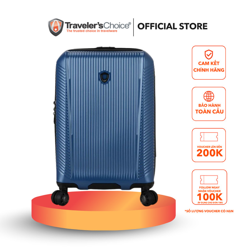 [Deal 20.10] Vali kéo Blue Note - Vali Traveler's Choice bảo hành chính hãng quốc tế