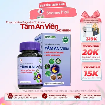 TPBVSK Viên Uống Tâm An Viên Domesco Hỗ Trợ Dưỡng Tâm Ngủ Ngon 60 viên/hộp