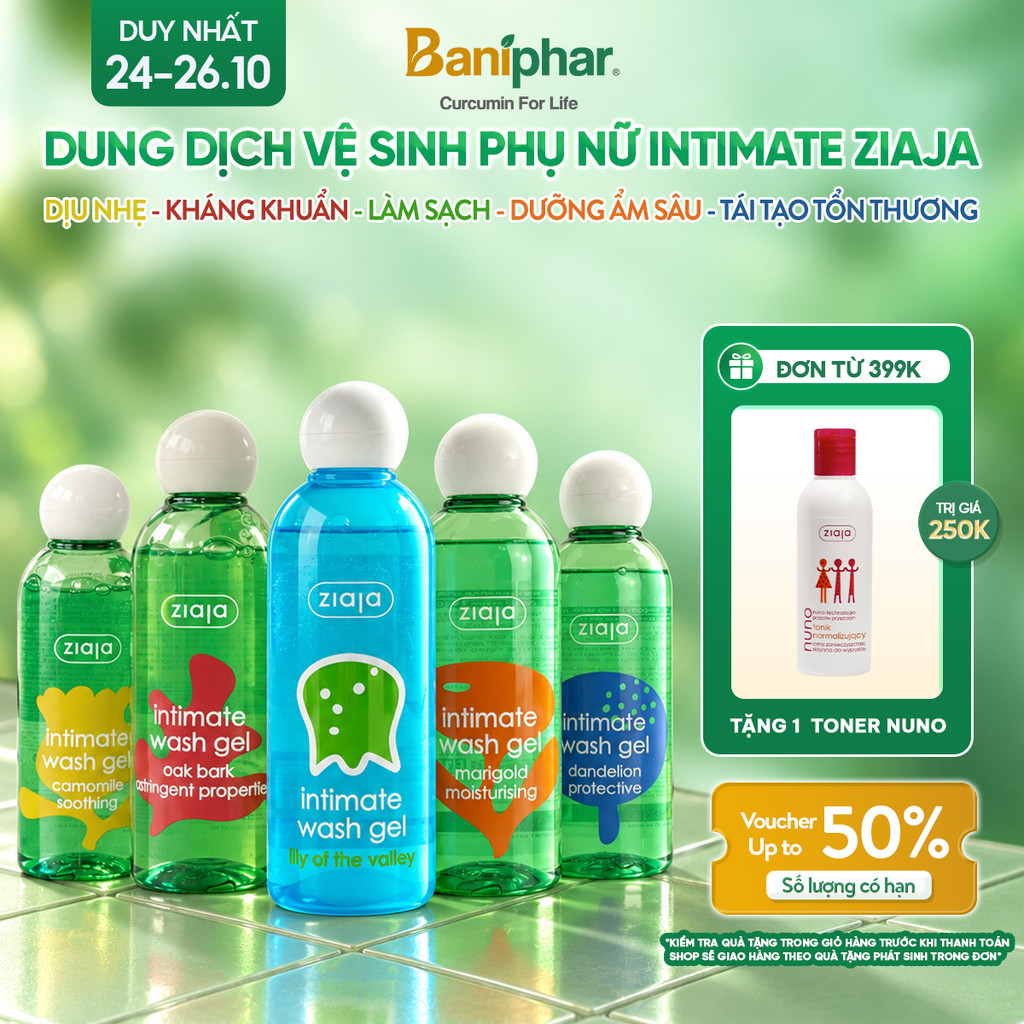 [LIVESTREAM] Dung Dịch Vệ Sinh Phụ Nữ Intimate ZIAJA Ba Lan Giúp Dưỡng Ẩm, Làm Sạch Khử Mùi và Cân Bằng pH Tự Nhiên