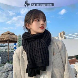 Onetimingfine Khăn quàng cổ Hàn Quốc dành cho nữ Mùa thu đông dày khăn dệt kim nhiệt Khăn Unisex Khăn quàng cổ dài ấm hơn Quà tặng VN