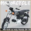 Đồ chơi mô hình xe máy Honda JH70 tỉ lệ 1:10,Có nhạc và đèn,Quà tặng cho bé trai