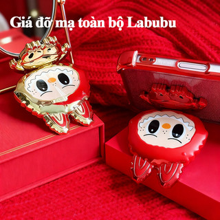 Giá đỡ điện thoại Labubu 360° xoay kèm gương mini HD dùng cho iPhone Samsung OPPO Xiaomi Huawei Vivo