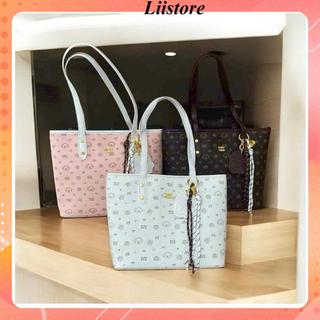 Túi xách nữ túi tote công sở thời trang kèm charm da móc gấu Liistore K275