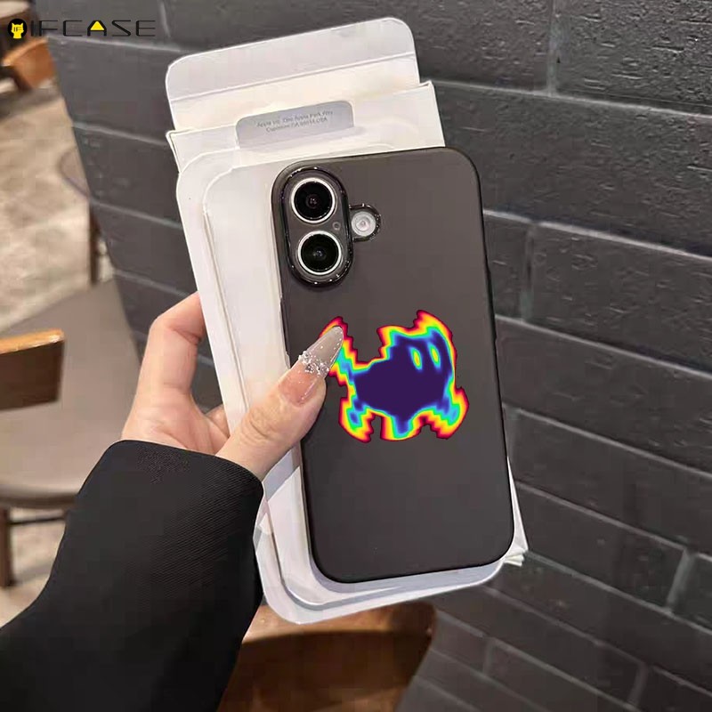 Dành Cho Meizu 21 Note 20 18 18X 17 16 Plus 16X 16S Note 16 Pro Luck 08 Ốp Điện Thoại Dễ Thương Ngộ nghĩnh Mèo Đáng Sợ Nhiều Màu Sắc Cầu Vồng Laser Hoạt Hình Đơn Giản Đen Mờ Vỏ Mềm Ốp Lưng