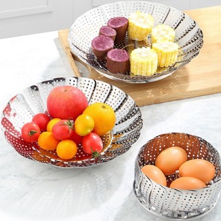 [Mẫu mới]  Vỉ hấp xòe chất liệu inox, có thể gấp gọn - đa năng, tiện dụng