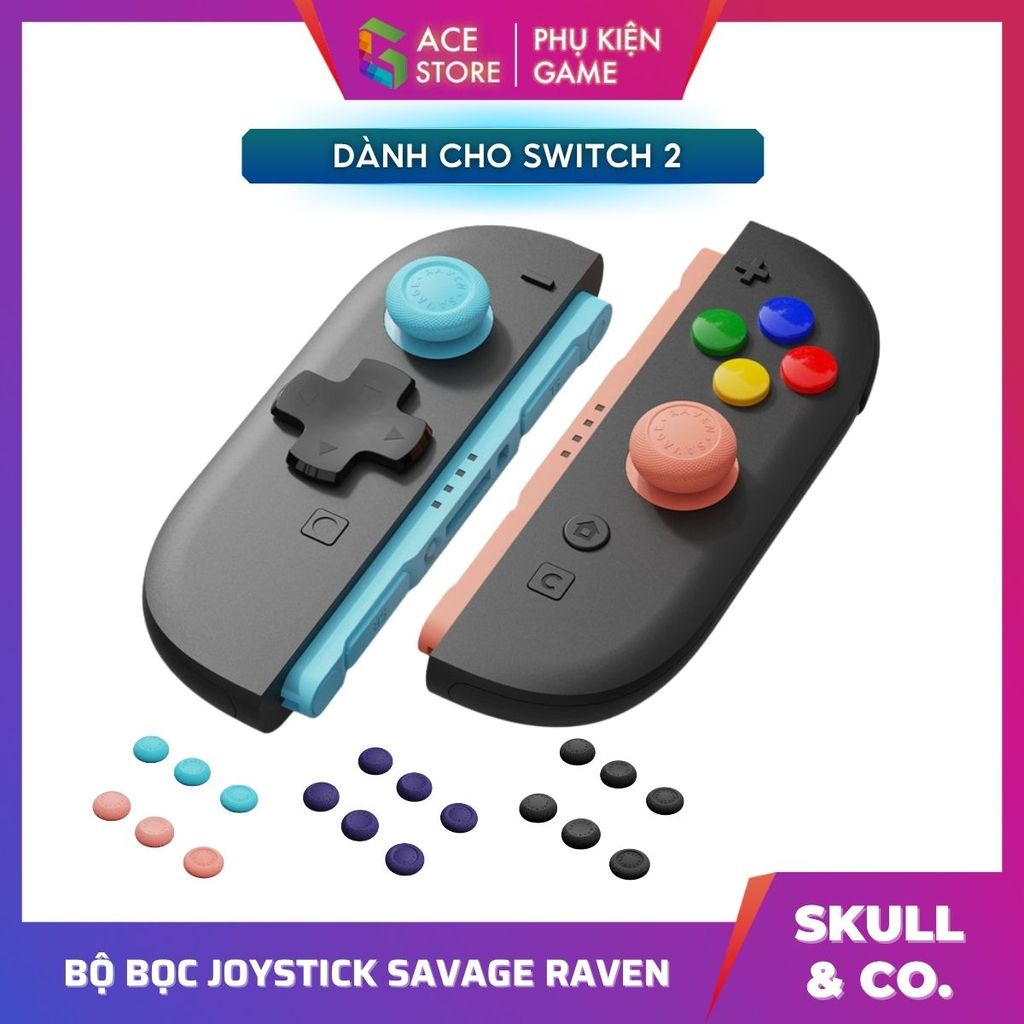 Bộ bọc núm joystick Skull & Co. Savage Raven