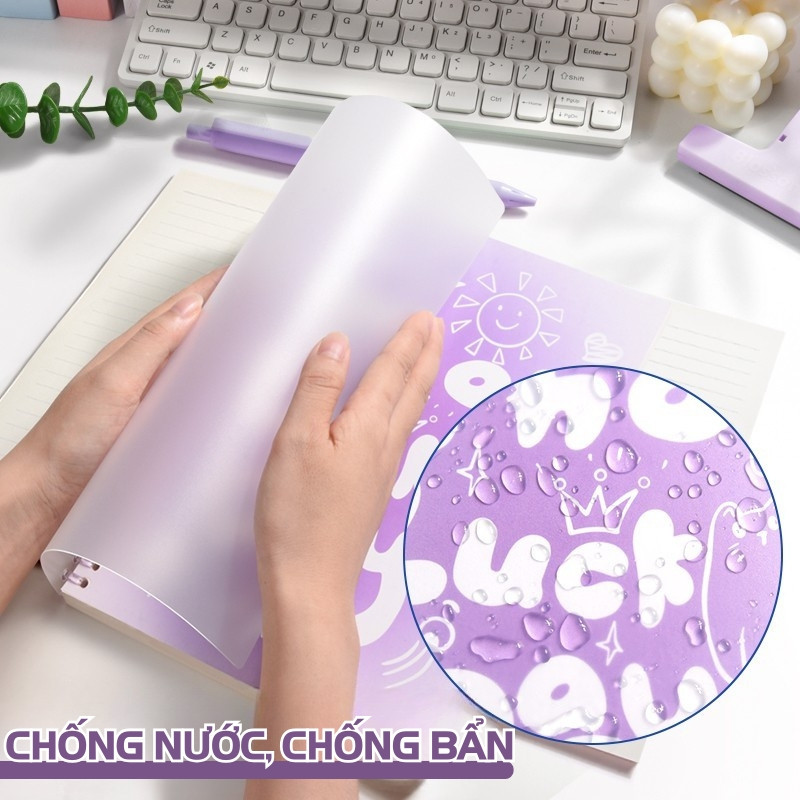 Sổ Còng B5 120 Trang Luck – Sổ Tay Học Sinh Bìa Nhựa Bền Đẹp Có Thể Tháo Rời Lõi Kèm Theo