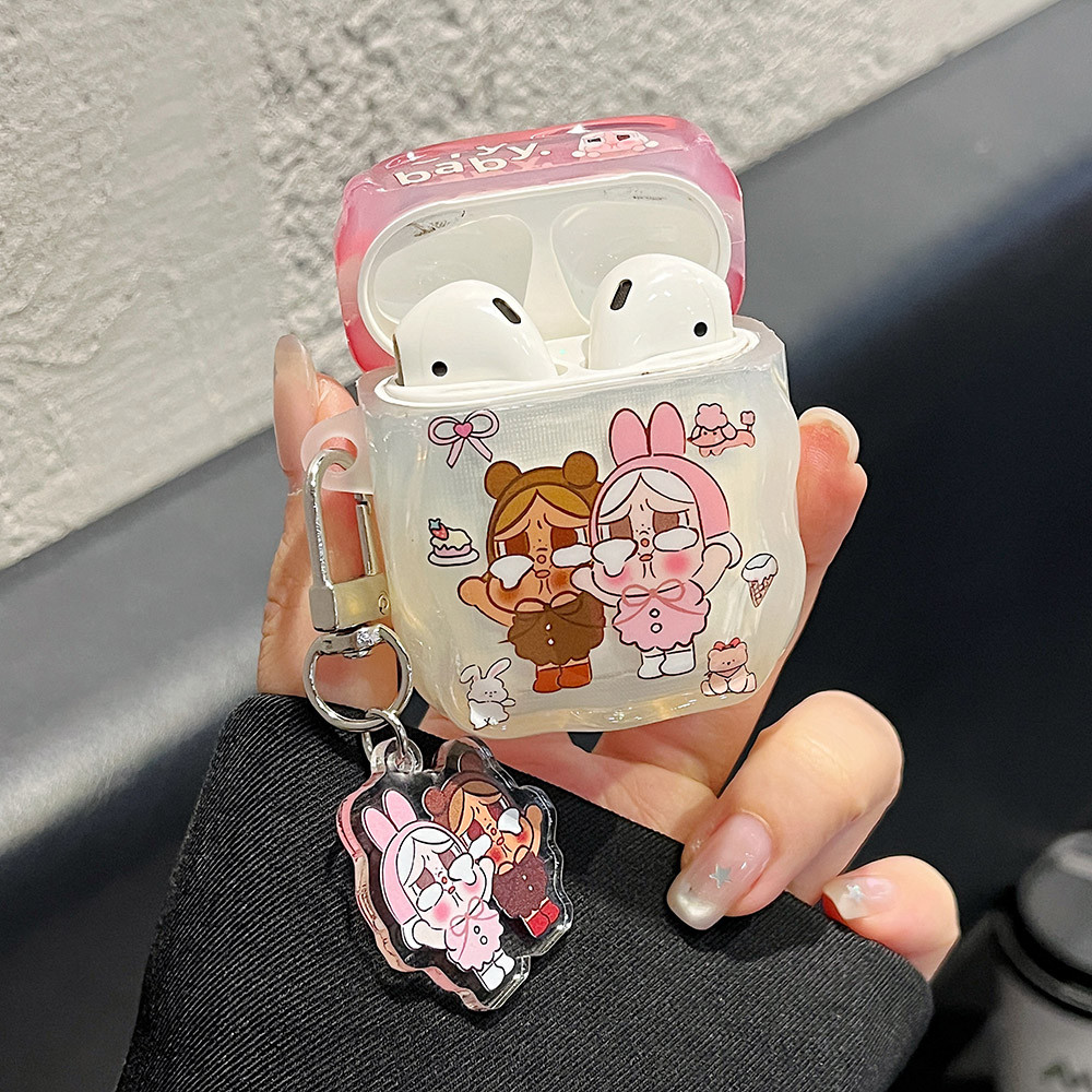 Vỏ AirPods 3D Cat Leopard In Hình Hoạt Hình + Mặt Dây Chuyền Cho AirPods Pro3 4 / 3 / 2 / 1 Vỏ Tai Nghe Pro Pro2