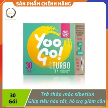 Trà thảo mộc Yoo Go Turbo Tea Siberian - cải thiện tiêu hóa, giảm táo bón, hỗ trợ giảm cân, 30 gói.